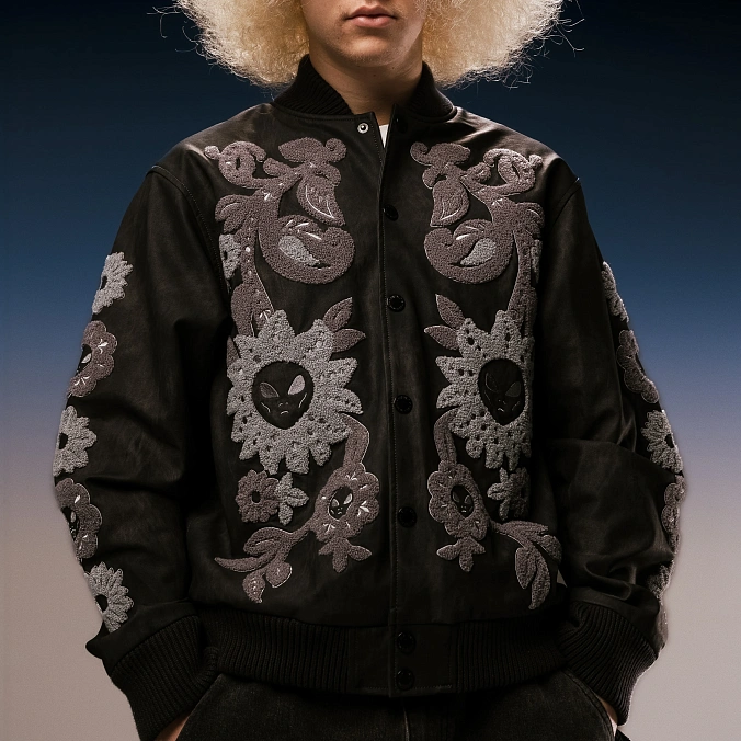 Куртка RIPNDIP Space Garden Varsity Jacket Black